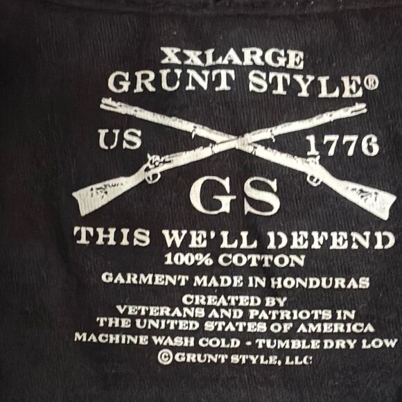 Grunt Style Men's "Size Matters" Black Bullets Beer Military Graphic T-Shirt, XL - Picture 5 of 7